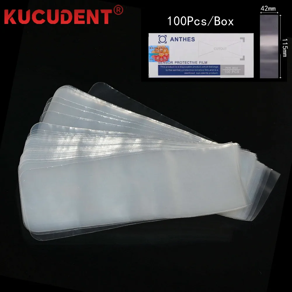 500/100pcs Dental Sensor Protective Film X-Ray Digital Panoramic Machine Fixed Occlusal Film Sleeve Cover Disposable Bag Plastic