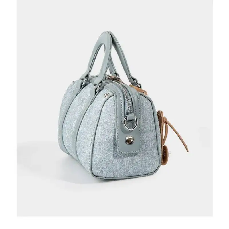 Bloom Retro Blue Designer Women Vintage Cute Casual Y2k Hand Purse Female Haruku Aesthetic Messenger Bag Chic