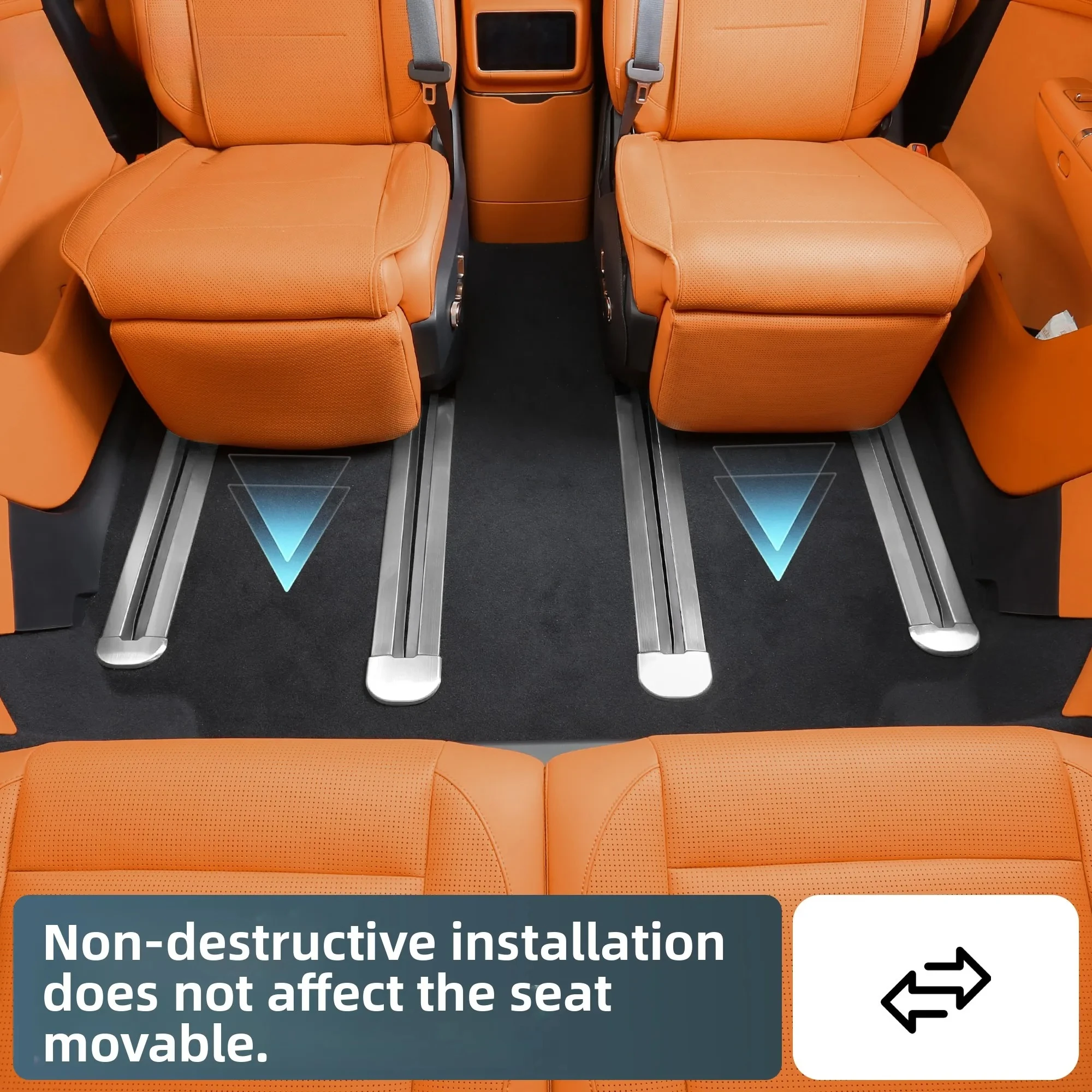 

For Lynk & Co 900 2025 2026 Car Seat Track Decorative Strip Strainless Steel Track Protector Car Interior Mouldings Accessories