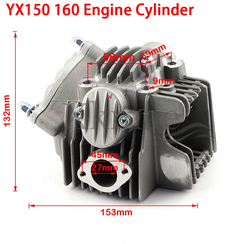 

YX150 YX160 2 Valves Engine Cylinder Head Kit Parts For Chinese GPX YX 150cc 160cc Dirt Trail Pit Bike Mini Motocross