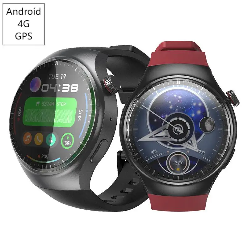 4G Android SmartWatch DM80 2 + 16 ГБ GPS Wi-Fi 1,43 дюйма AMOLED 950 мАч Батарея SIM-карта Смарт-часы