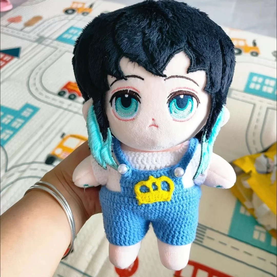 Na Stanie 20cm Anime Demon Slayer Tokitou Muichirou Uszy Bestii Bawełniana Lalka Pluszowa Figurka do Przebierania Zabawki Prezenty