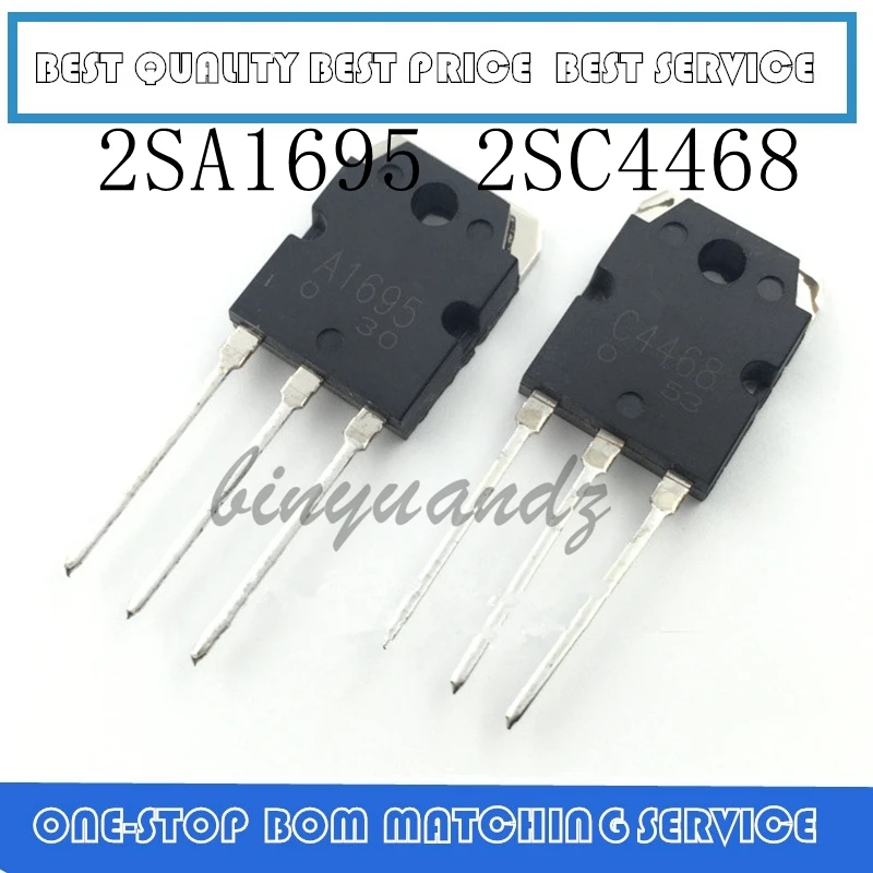 5PAIRS 5PCS  2SC4468 5PCS 2SA1695 C4468 A1695 TO-3P   Best quality