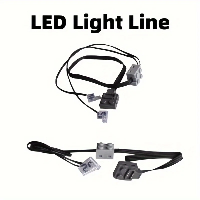 

Две светодиодные ленты, подходящие для силового доступа MOC, идеально совместимые со строительными блоками различных марок.