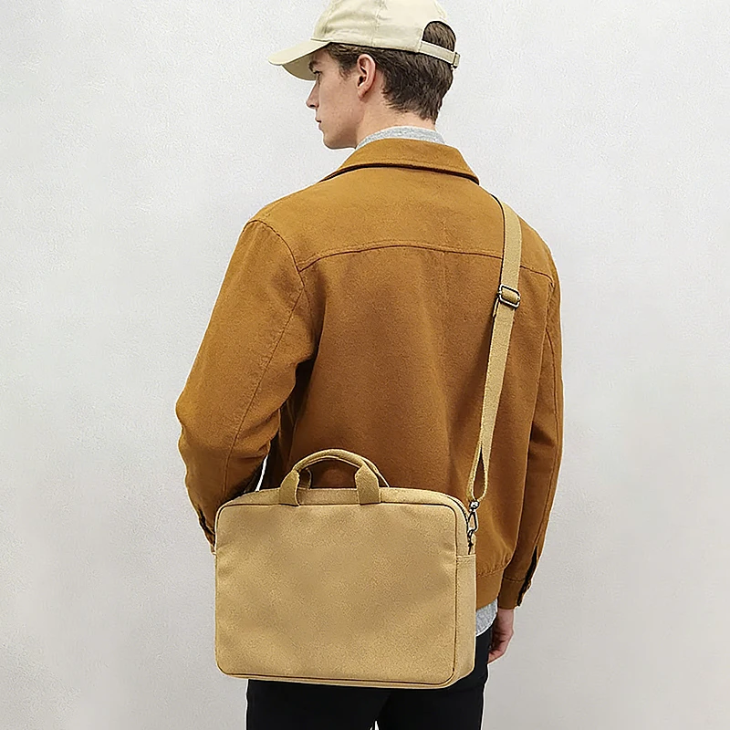 

15.6 Inches Laptop Bag Cork Messenger Crossbody Bag Man and Woman Durable Business Briefcase for Commuter Office Daily Use