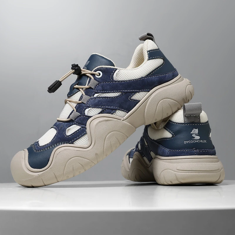 

Men Women Big Size Outdoor Casual Shoes Autumn and Winter Flat Bottom Sports Comfortable Leather Shoes