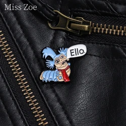 Labyrinth Ello Worm Enamel Pin Custom 80S Retro Animation Nostalgia Film Brooches Lapel Badge Inspired Jewelry Gift For Kid