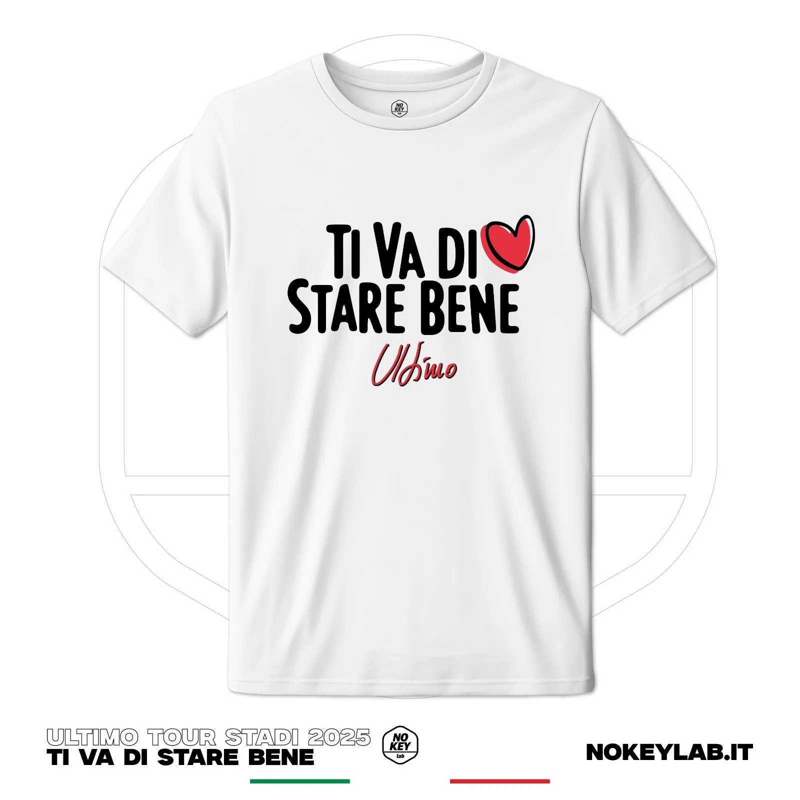ÚLTIMA camiseta "Ti Va di Sare Bene" Tour 2025 - Camiseta de estados de conciertos para fanáticos-