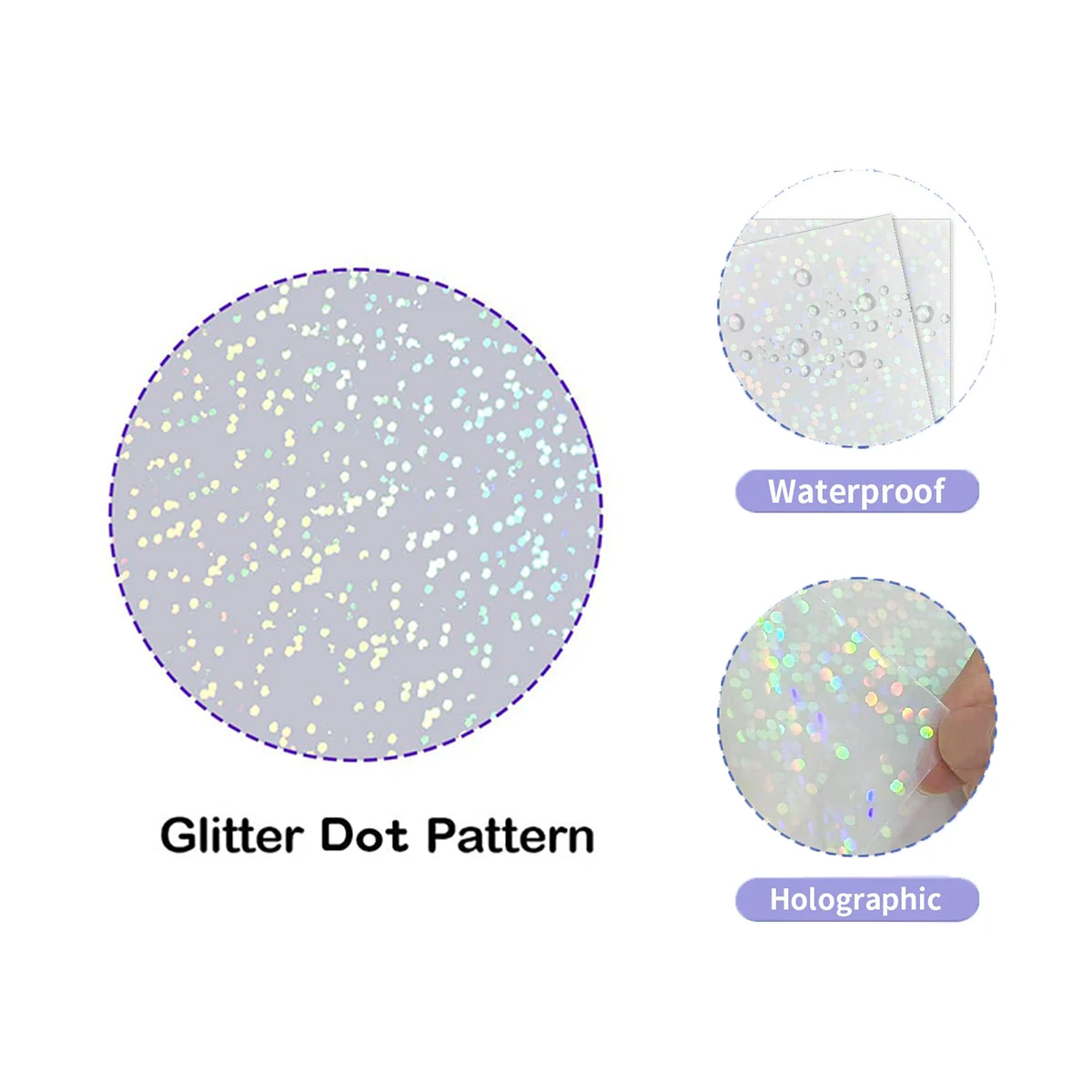 Flash Dot Transparent Thermal Self-Adhesive Paper, 57x25mm Used For Micro Thermal Printer Photo Printing Paper