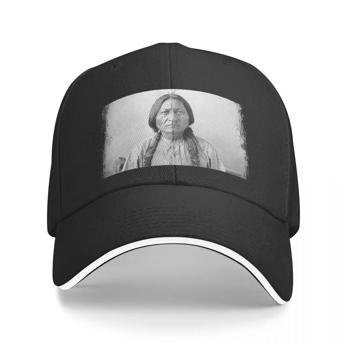 

Sitting Bull Hunkpapa Lakota leader Standing Rock United States USA Aboriginal Picture black and white HD High Qual Baseball Cap