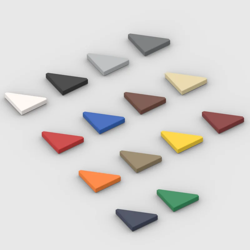 *Tile 2X2, W/ Deg. 45 Cut*Y362 50pcs DIY enlighten block brick part No. 35787 Compatible With Other Assembles Particles