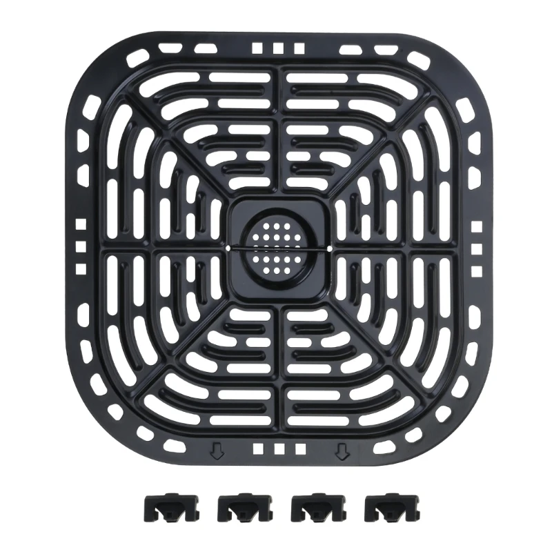 ملحق مقالي مقالي Air Fryer for 6 Quart وجبات لذيذة مربعة مربعة