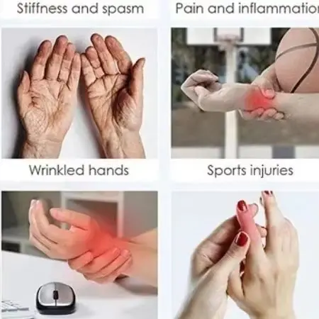 

Dual-LED Therapy Glove for Hand Pain Manages Finger Joint Inflammation & Soothes Palms