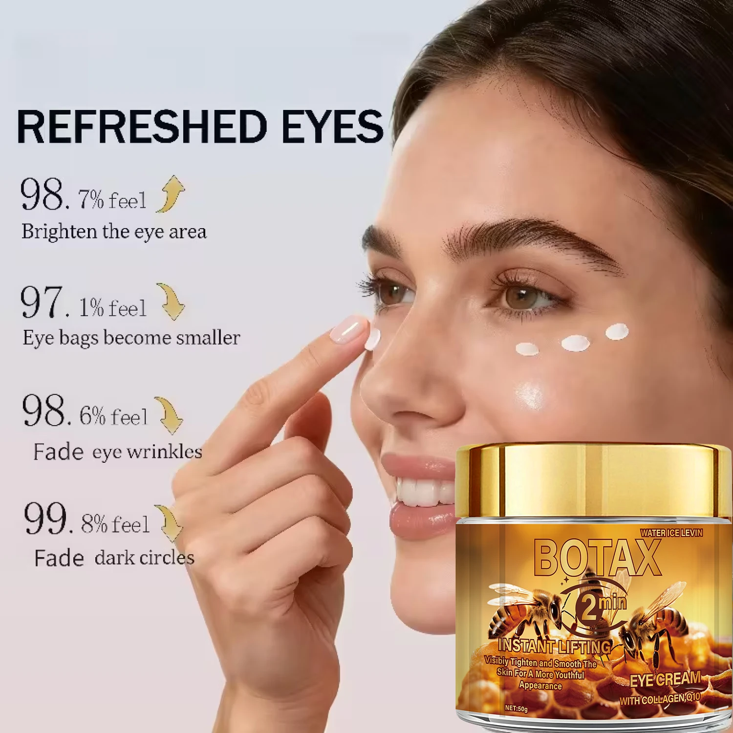 BOTA Instant Lifting Eye Cream with Bee Venom & Retinol, Anti-Aging, Reduces Wrinkles & Firms Skin, All Skin Types.