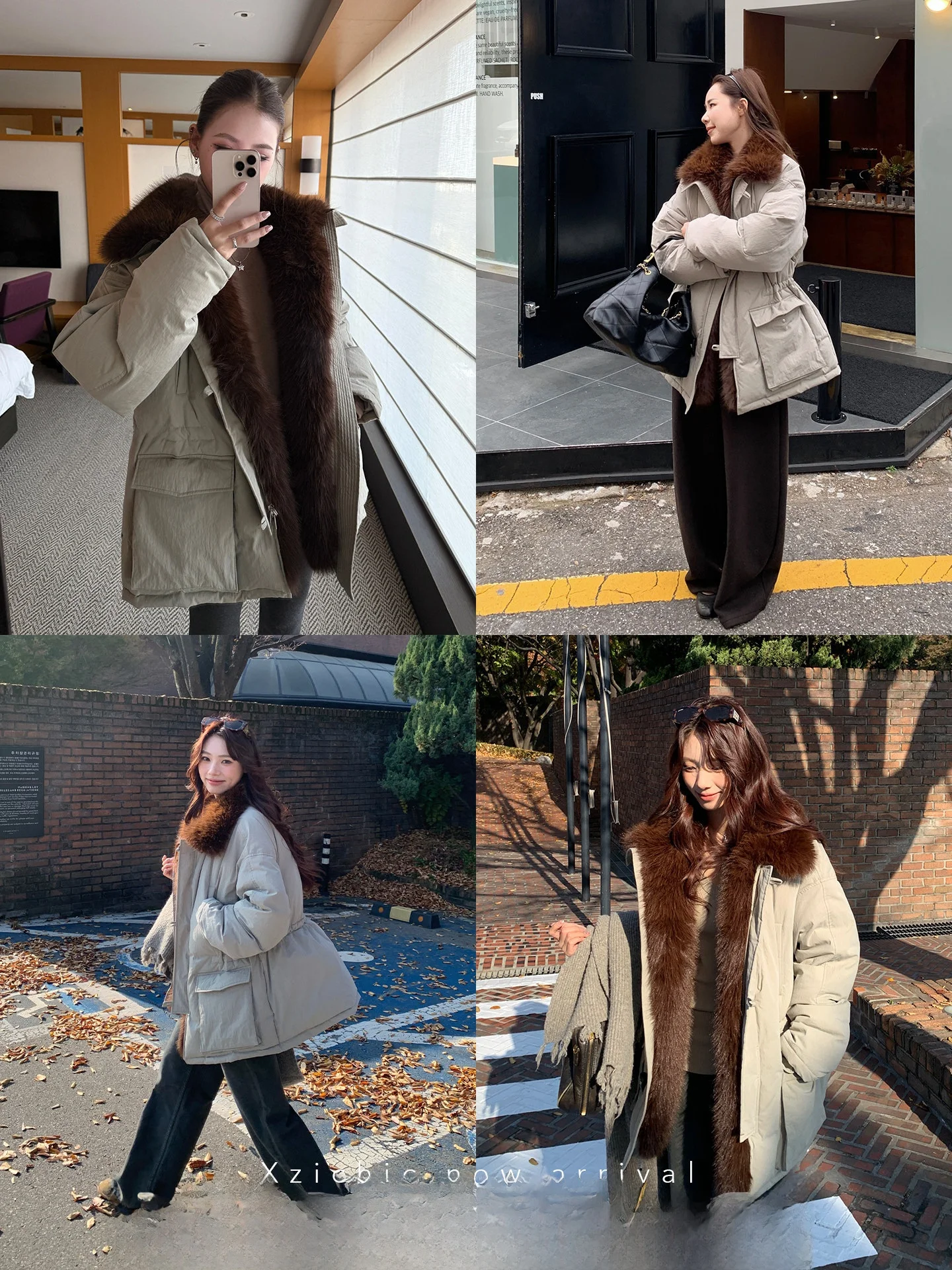 

Xzichic Women's Heavy-Weight Du down Jaet 90% White Du Feather Removable Fur Collar Warm Casual Sle Long Sve Coat