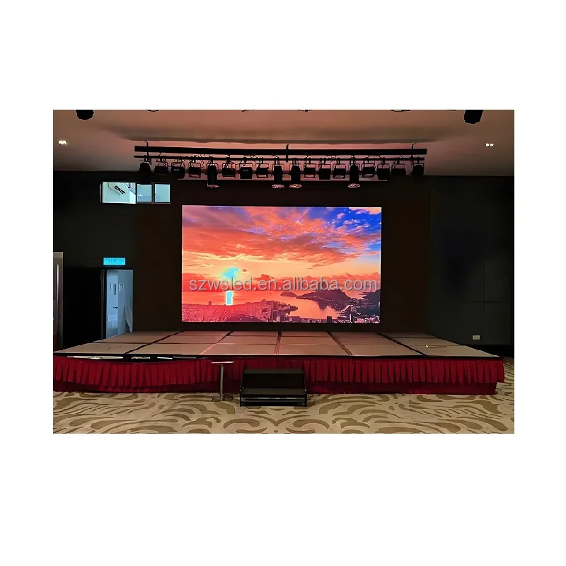 Indoor Seamless Never Black Mint LED Wall Display P1.86 Pixel Pitch 5000cd/m Brightness Modular LED Screen 100,000 3-Year