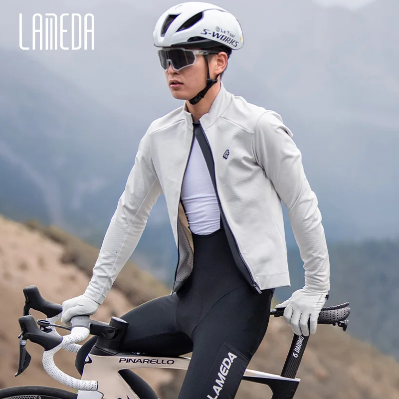 

Lameda Cycling Jackets Windproof Men's Winter Jackets Fleece Warm Cycling Coat Windproof Road Bike Mountain Bike Men's Coat