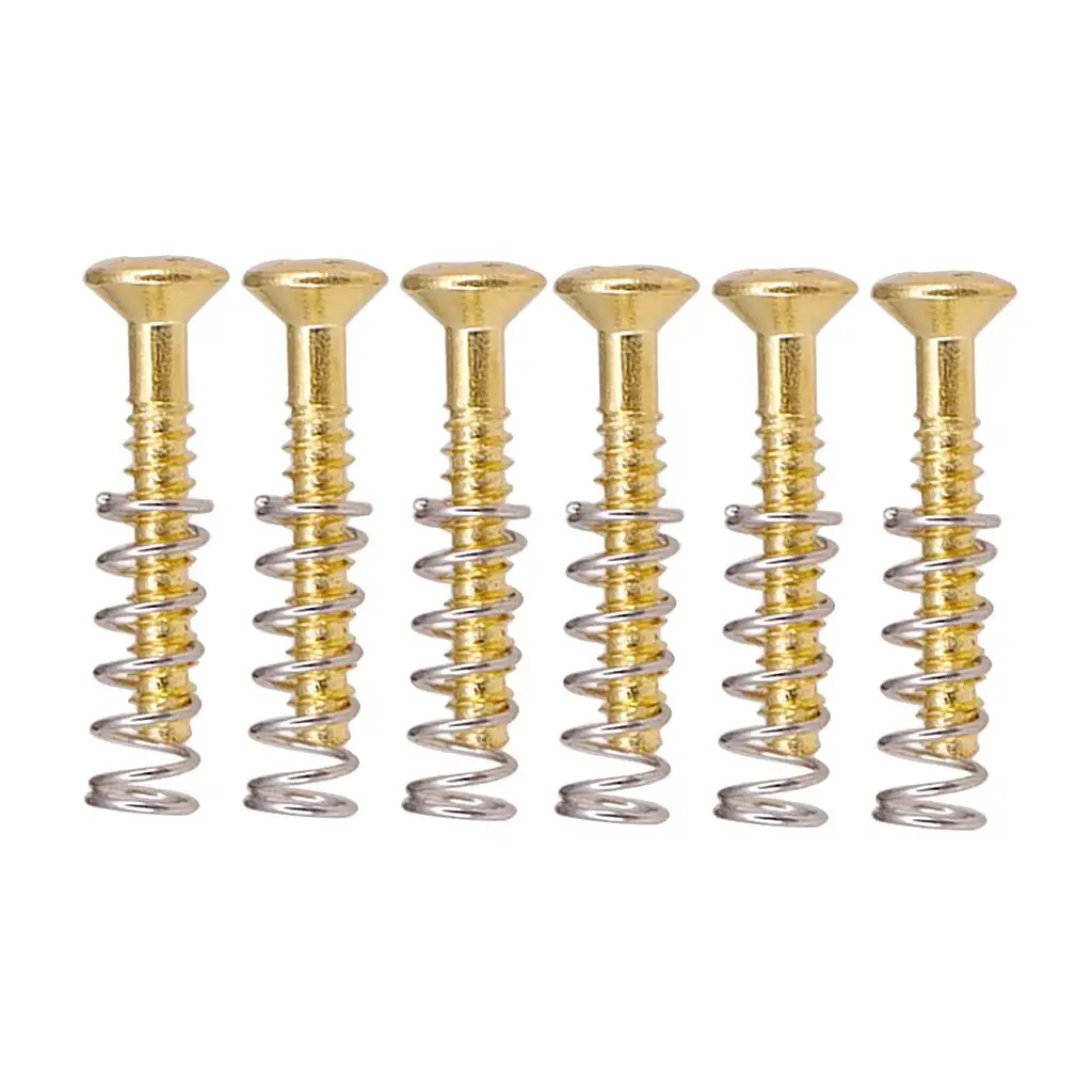Single Coil Humbucker Pickup Ring Screws Springs Set Acoustic Guitar Magnetic Kit for Electric Guitar Adjustment Maintenance
