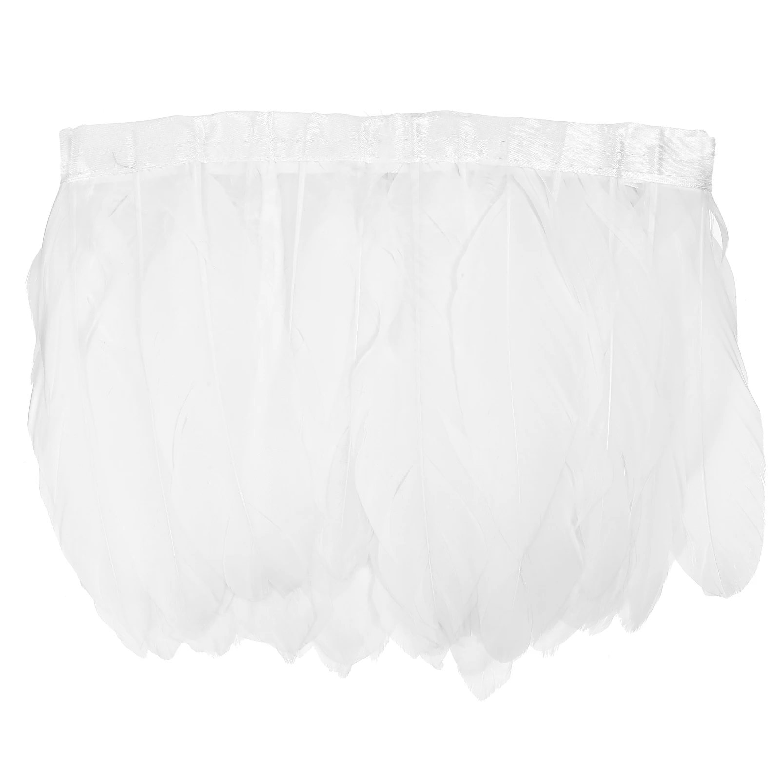 

Plume Fringe Trim Dress Decor Natural Goose DIY Accessories Crafts Elegant Layout nament Sewing