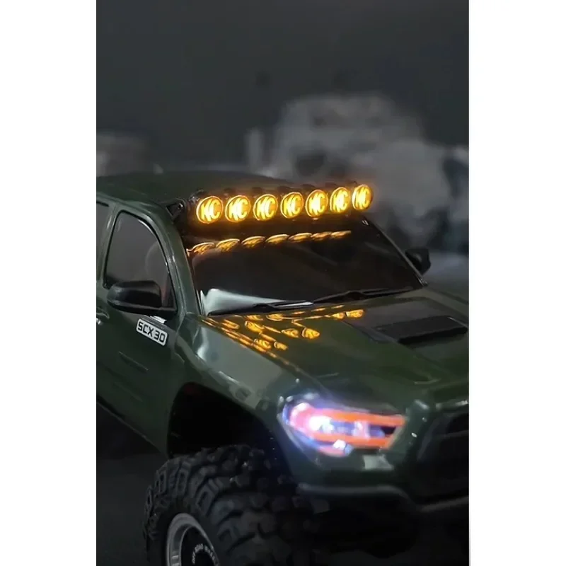 KC Style Roof Light Bar LED Light for Axial 1/30 SCX30 Tacoma RC Crawler Upgrade Modification Essential DIY Part