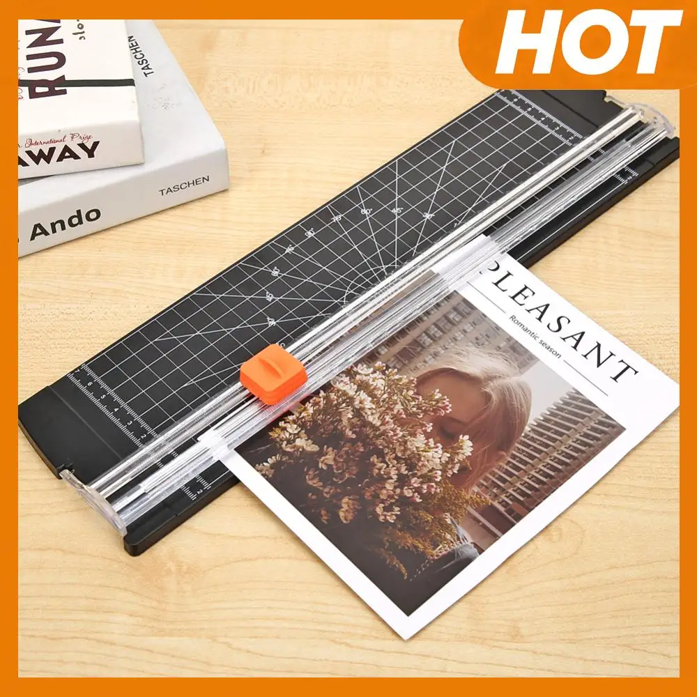 

Portable Paper Cutter Plastic Base Office Home Stationery Knife A5/A4 Paper Card Cutting Blade Art Trimmer Crafts Tools