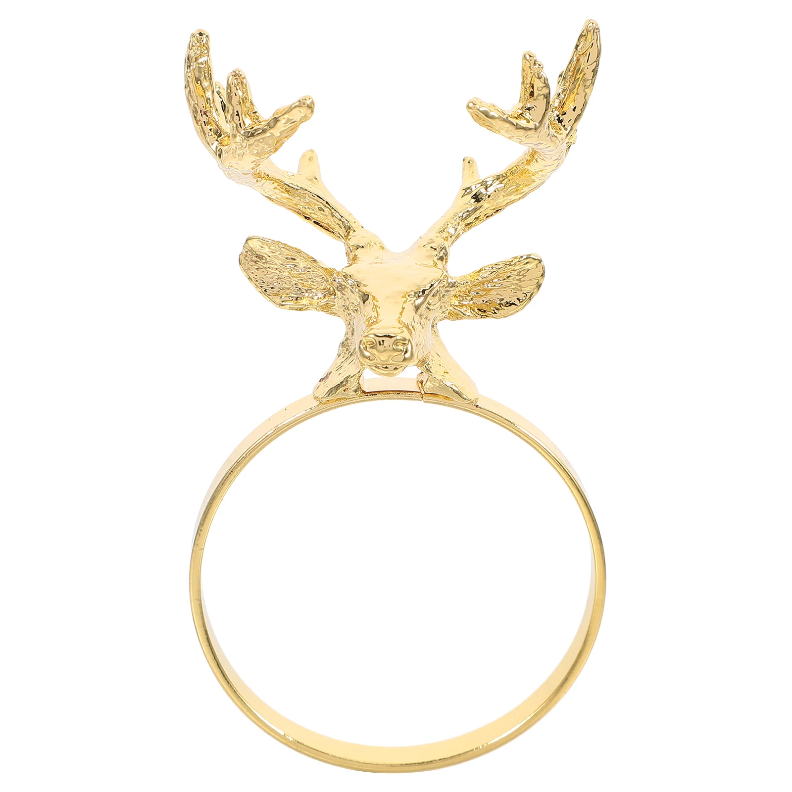 

Deer Head Napkin Rings Three Dimensional Silver Zinc Alloy Christmas Elk Holiday Table Setting Home Decor Seasonal Accessories