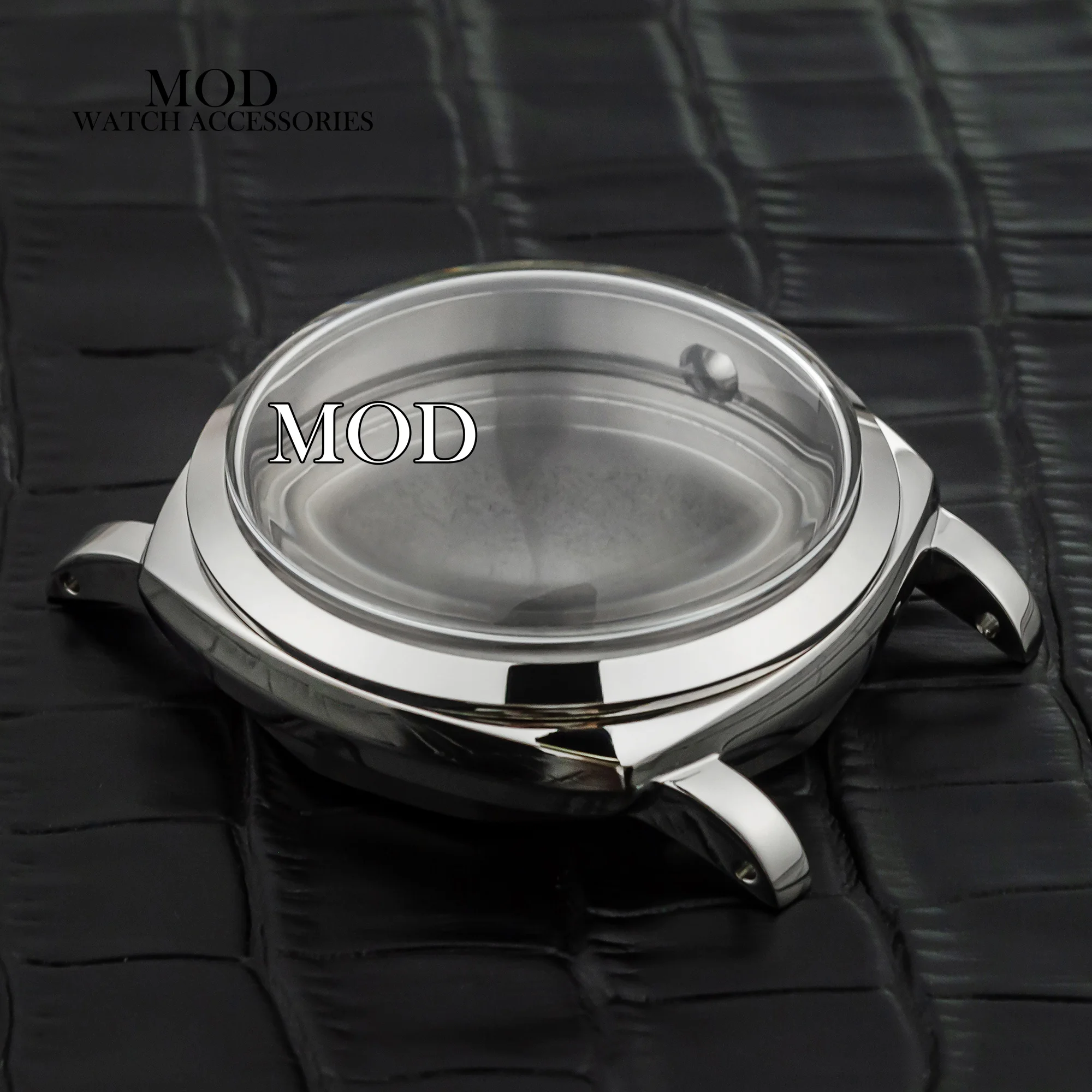 

PAM 6154 47mm Vintage Watch Case Stainless Steel Sapphire Crystal Solid/Glass Back Fit ETA6497/6498/ST3600 Automatic Movement