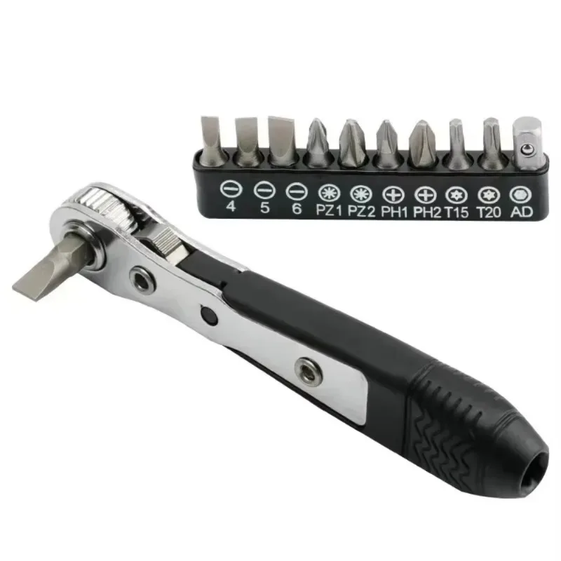 For Screwdriver for Narrow Small Space Gap L-shaped Mini 36-tooth Ratchet Two-way Screwdriver Turning Right Angle