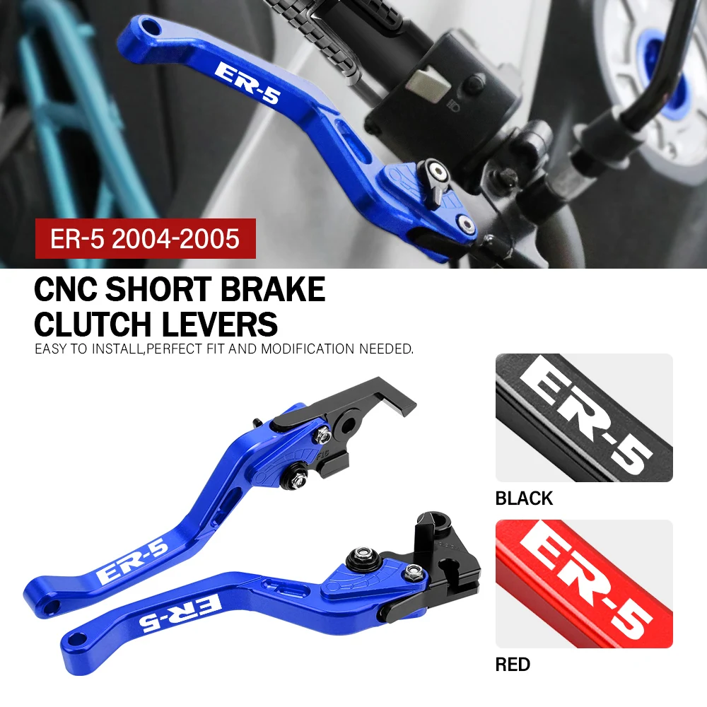 

For KAWASAKI ER-5 ER5 2004-2005 Motorcycle CNC Adjustable Brake Clutch Levers Handle Accessories