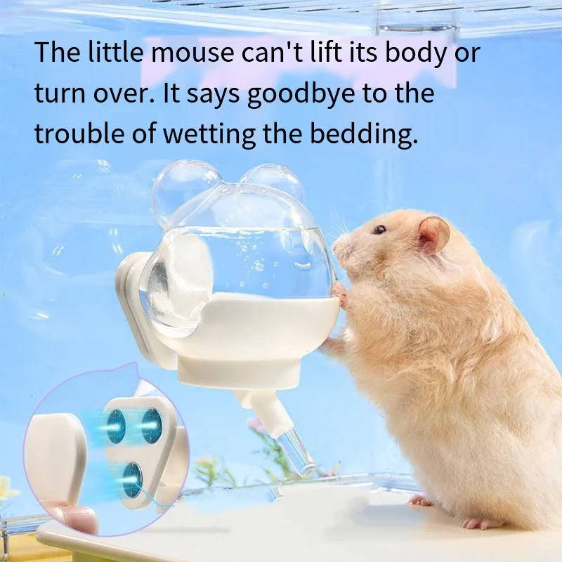 زجاجة مياه مغناطيسية للهامستر، سقي شرب الدب الذهبي، وحدة تغذية كوب شفط أوتوماتيكية مفرغة للخنازير الهولندية، عسل بوسوم دكتور #2
