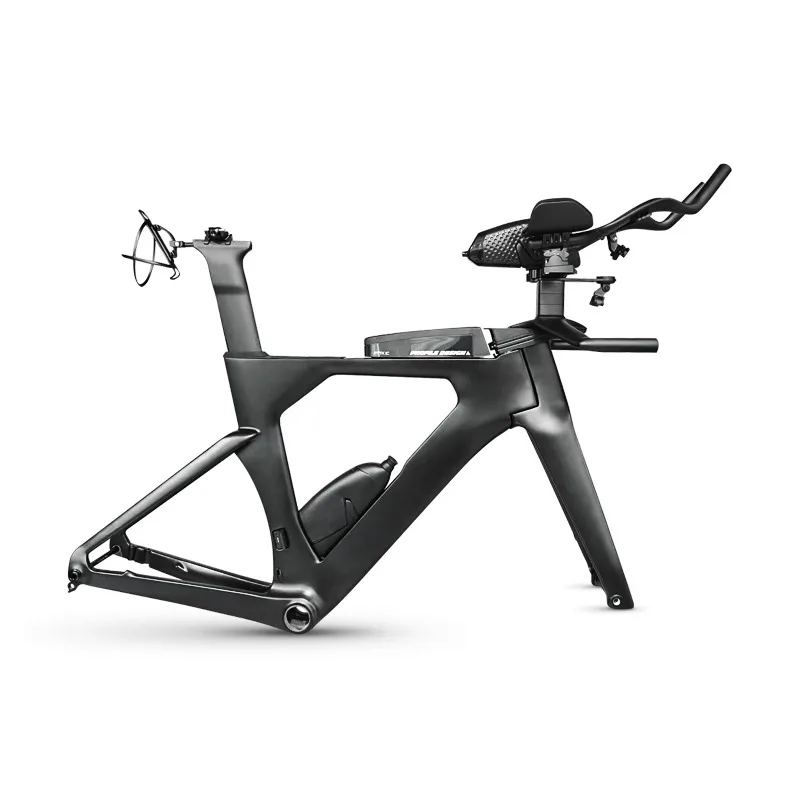T800 carbon fiber triathlon bike frame with windproof aviation handlebars
