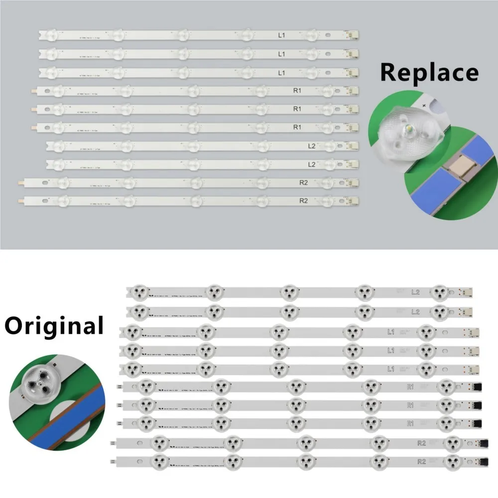 LED Backlight strip For LG 42inch ROW2.1 TV 42LN5400 42LN542V 42LN575S 42LA615 6916L-1412A 6916L-1413A 6916L-1414A 6916L-1415A