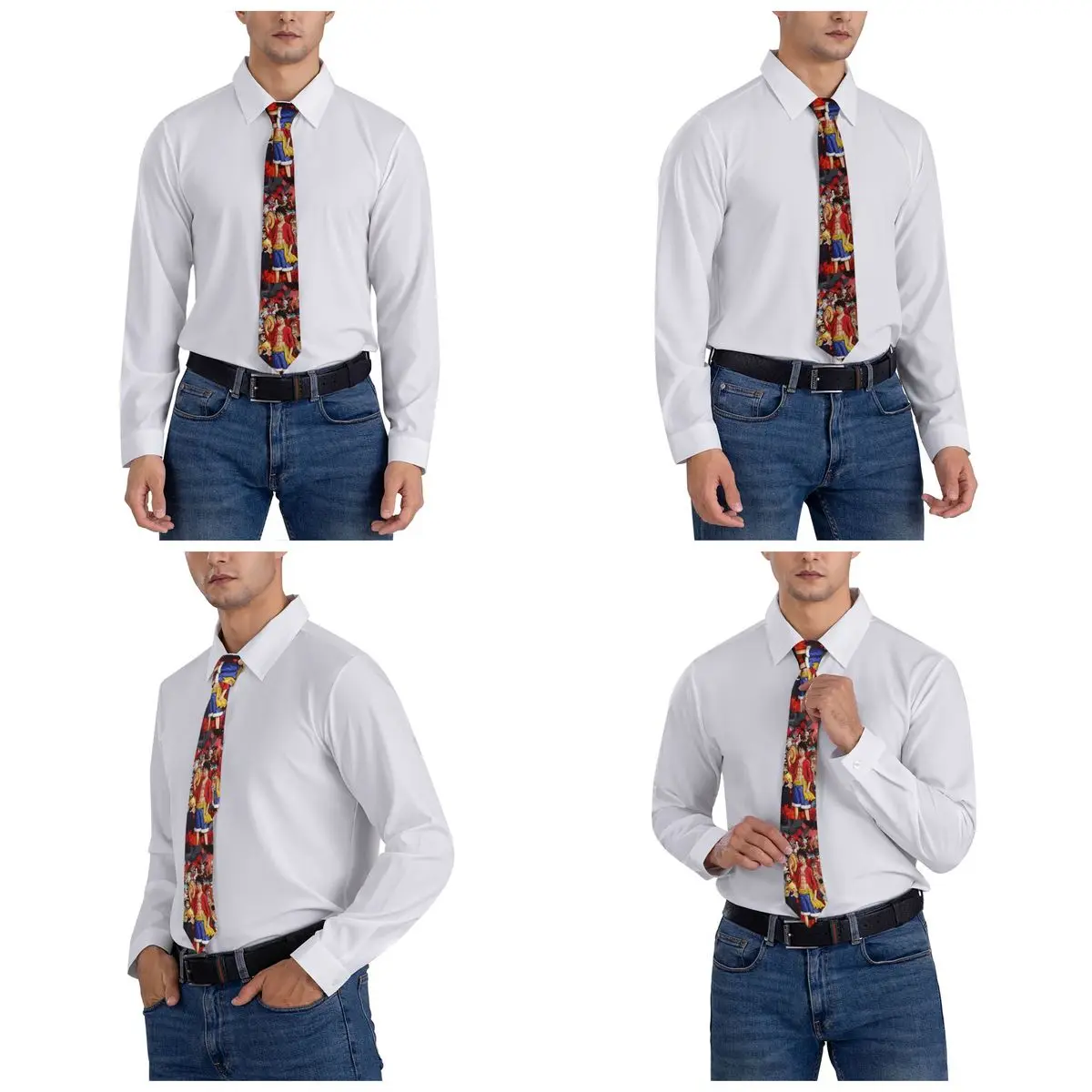 Custom Comic One P-Pieces L-Luffyes Ties Men Formal Silk Necktie for Wedding