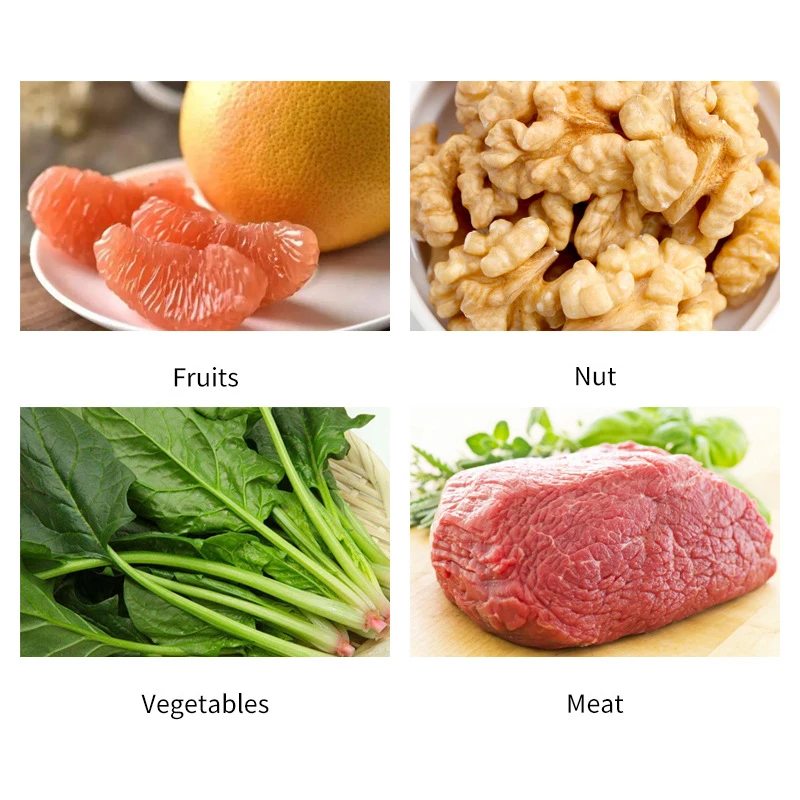 Tagliacarne multifunzionale tritatutto completamente automatico per carne, bacche, polpa e verdure tagliere e spappolamento mac di grande capacità