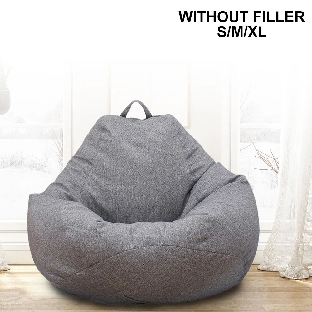 Storage Bean Bag Chair Cover (No Filler) Washable Ultra Soft Corduroy Bean Bag Cover for Organizing Toys Textile Sack Bean Bag