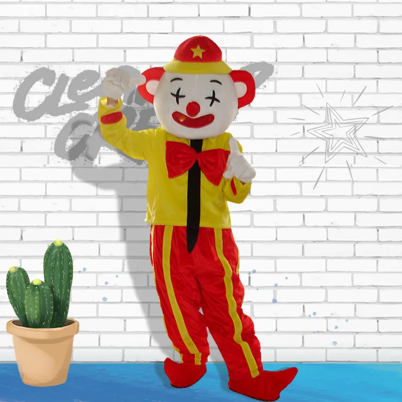 New Clown Mascot Costume Cosplay Clown Mascotte Fancy Dress Character Carnival Halloween Christmas Celebration Animal Costume