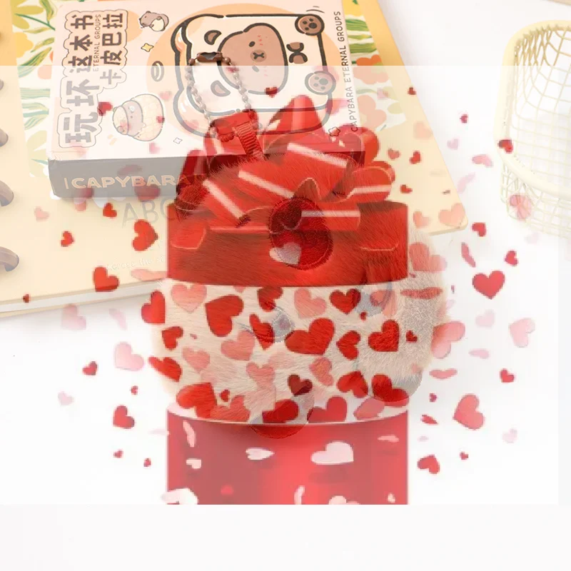 Peluche a Forma di Capibara con Suono, Portachiavi Creativo, Ornamenti per Zaino, Ciondolo per Borsa, Accessori per Coppie, Regali di Compleanno