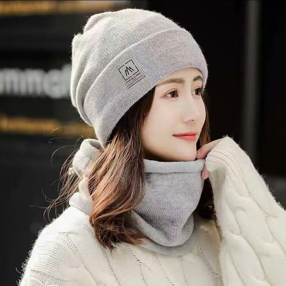 conjunto-de-gorro-e-cachecol-elastico-personalizado-cor-solida-gorro-de-inverno-moderno-estilo-coreano-chapeu-beanie-para-mulheres