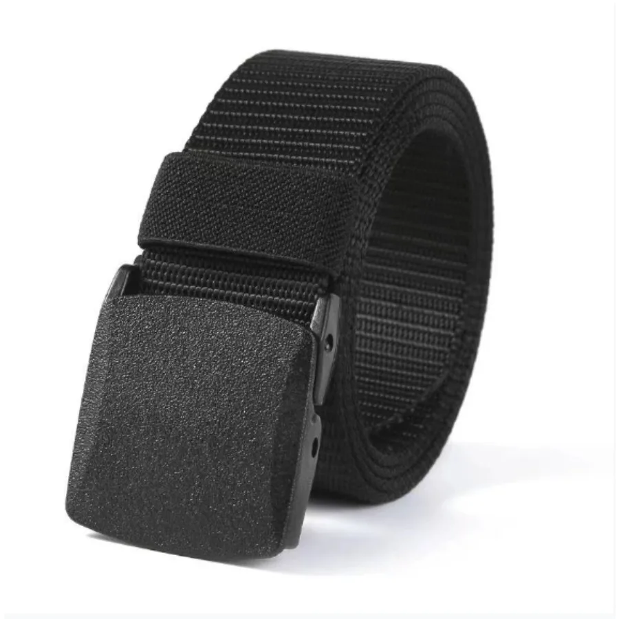 Nylon Belt Automatic Buckle Outdoor Multifunctional Tactical Canvas Belts Light Comfortable Non-metal Belt