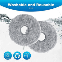 Microfiber Mop Pads For Cecotec Conga 9990 AI/ 9590/Conga 10090 AI Spin Revolution Ultra Power Home Vacuum Cleaner Parts