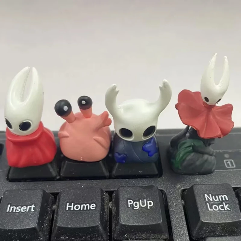 Hand‑Decorated Hollow Knight Character Model Keycaps Replacement Accessories  Gaming Keyboards Cute Keyboard Keycaps Decoration