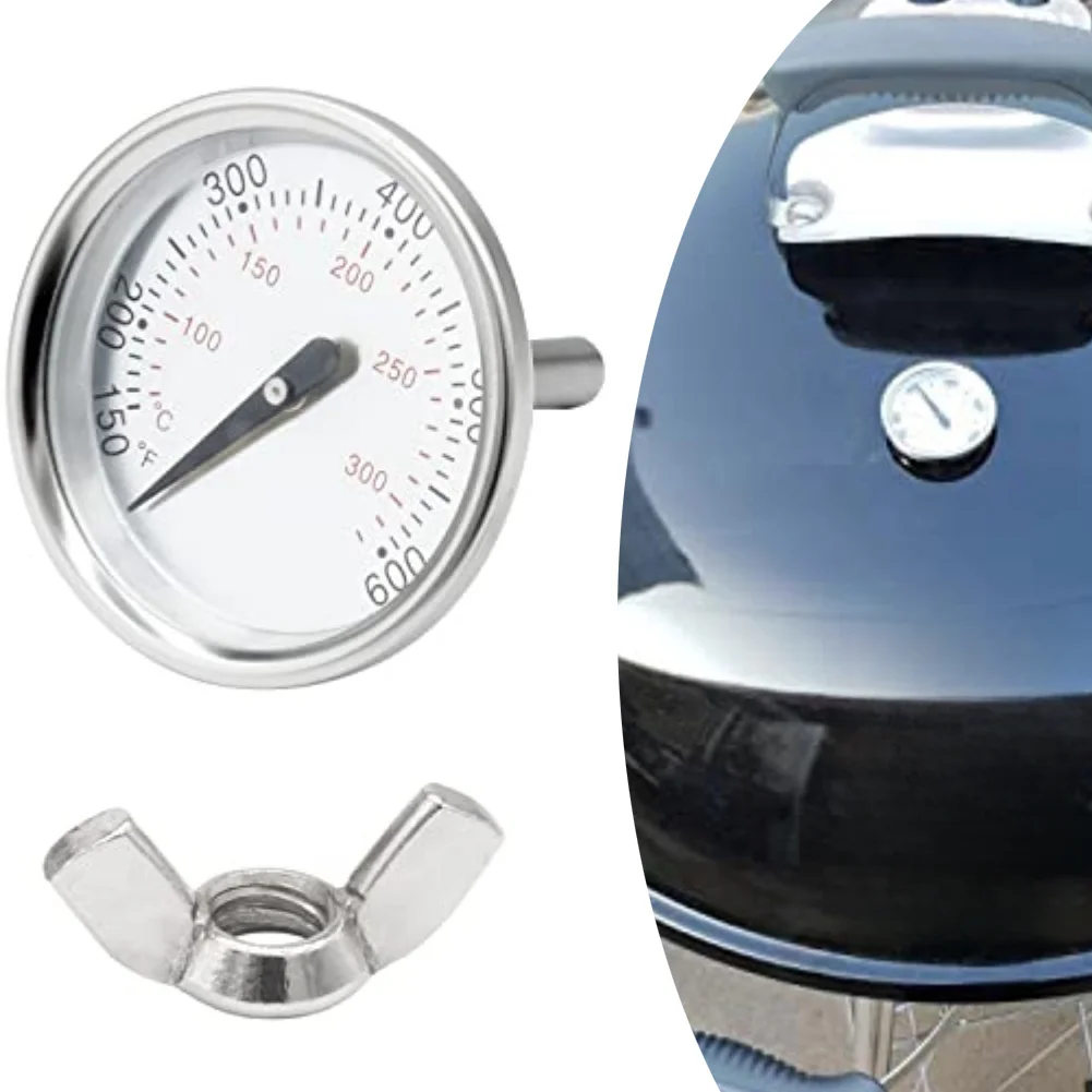 BBQ Temp Gauge For Weber For Spirit 200/300 Series & Q Series Gas Grills – Stainless Steel 45mm 150-600F Range