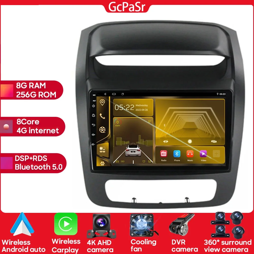 

For Kia Sorento 2013 2014 No 2din DVD Car Radio Player Android 13 Touch Screen Rear Camera Bluetooth RDS