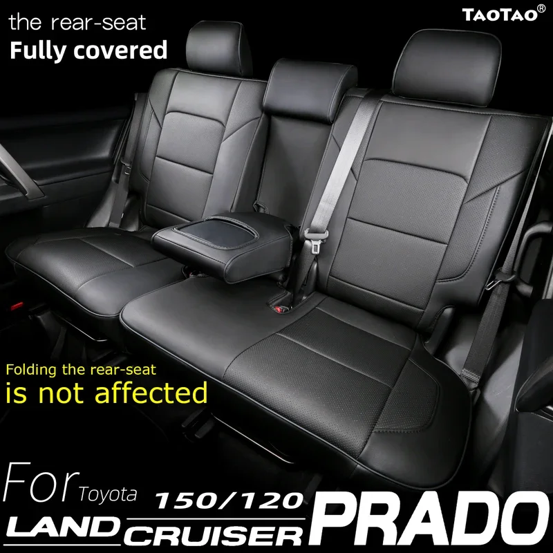 Custom Fit Land Cruiser Prado Car Seat Covers for Select Toyota Seat Cover 150 120 5 Seats Version  Full Set Leather