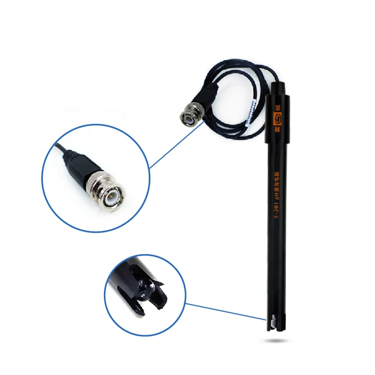 E-201 Ph Combination Sensor Probe Used in Laboratory Non-recharged ph Electrode Probe Gel Filled With Reference ph Probe BNC