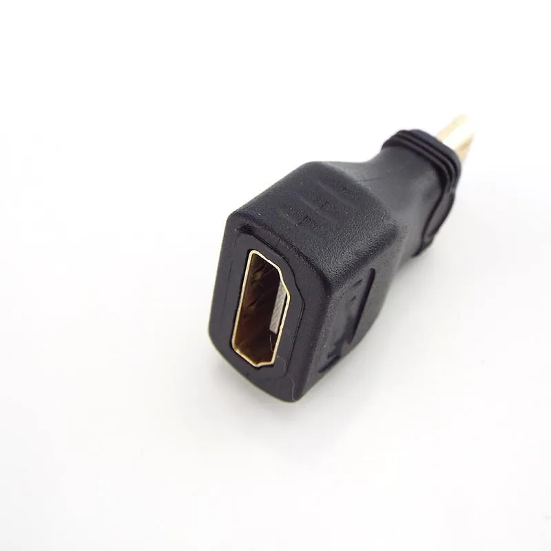 Mini convertisseur compatible HDMI mâle vers standard, adaptateur de câble d\'extension femelle vers mâle, plaqué or 1080P, 1 pièce, 2 pièces, 5