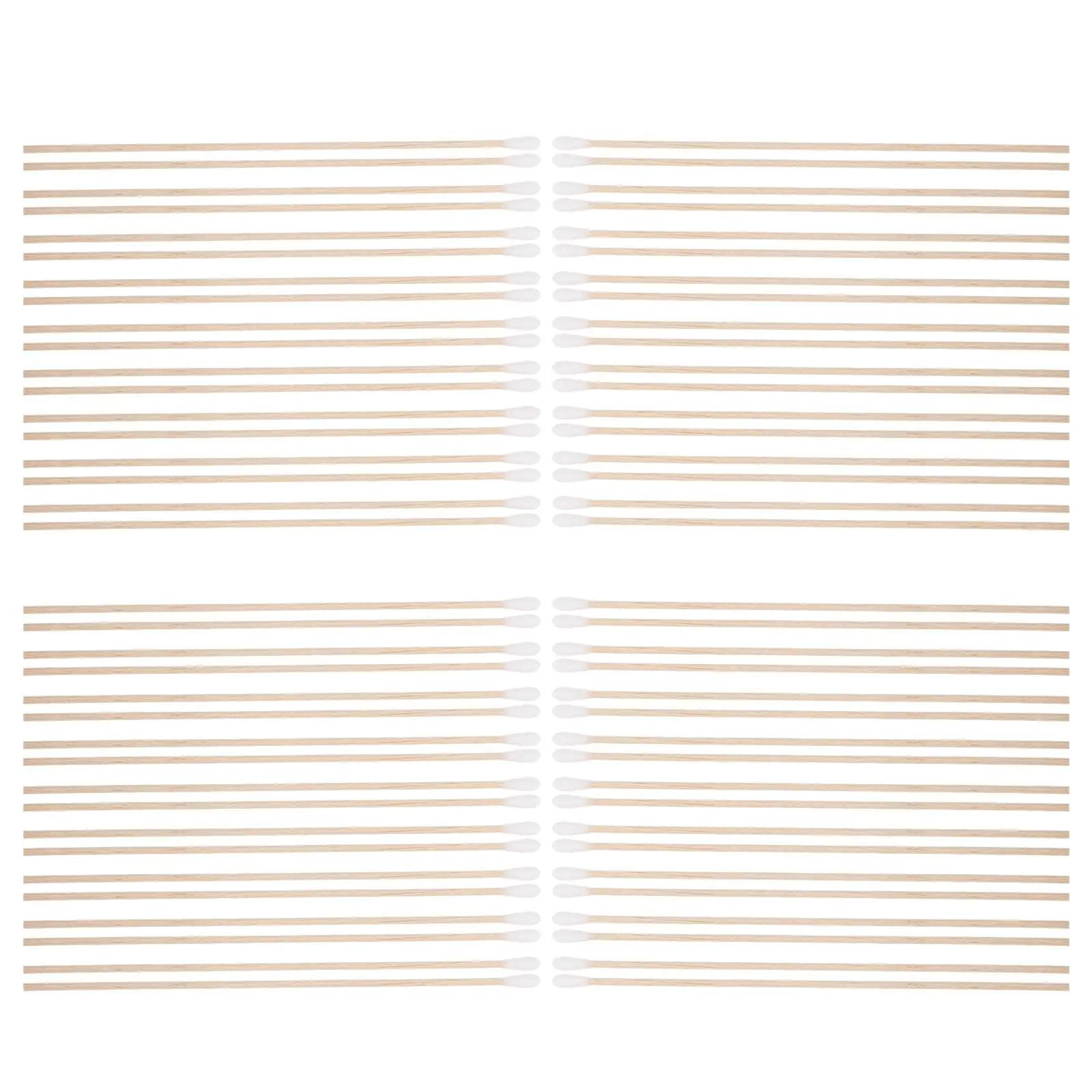 

100pcs Cotton Swabs Hygienic Buds for Ear Cleaning Baby Makeup Tools Soft Tips Wooden Sticks Safe Use Body Face