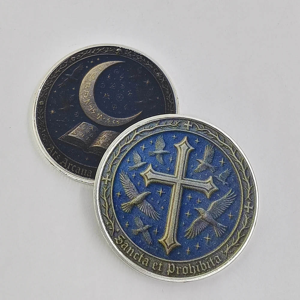 

Hot-Selling 20 Designs Beautiful Lady Colorful Commemorative Coin Witches Designs Metal Souvenir Coin Crafts Collectibles Gift