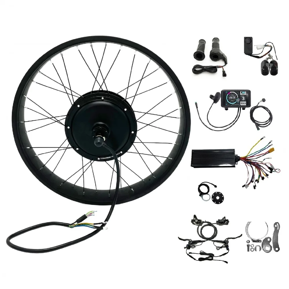 

Комплект для переоборудования заднего толстого колеса 48 В-72 В, 3000 Вт, 20/24/26x4,0 дюйма