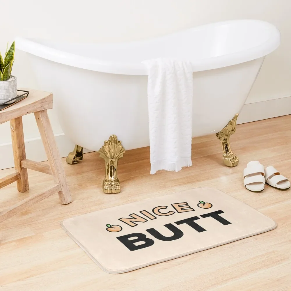 

Nice Butt Peach Bath Mat Entrance Doormat Toilet Accessories Bathroom Mat